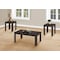 Monarch Specialties Table Set, 3pcs Set, Coffee, End, Side, Accent, Living Room, Brown Laminate, Transitional I 7863P - alternate 3